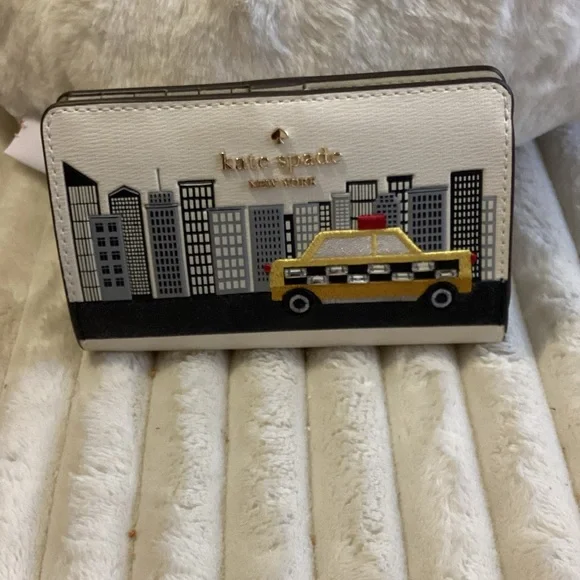 Kate Spade Yellow Taxi Cityscape Wallet - Picture 5 of 5